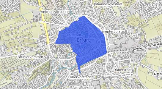 Bodenrichtwertkarte Erfurt Erfurt Altstadt